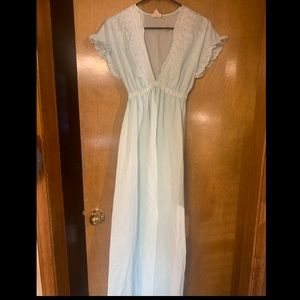 Vintage Light Blue Nightgown